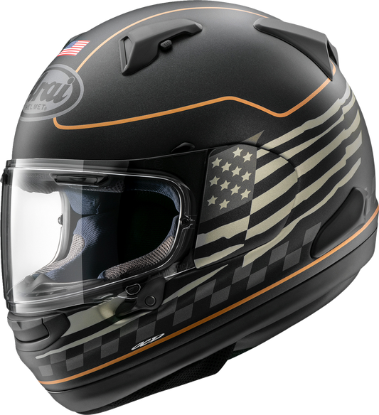 ARAI HELMETS, Arai Helmets Signet-X US Flag Black Frost Helmet - XL (Part Number 0101-18521)