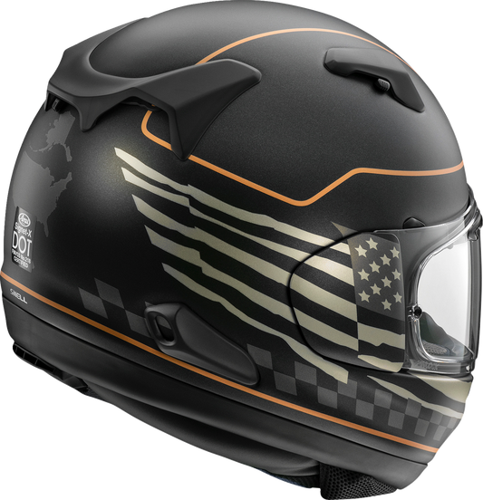 ARAI HELMETS, Arai Helmets Signet-X US Flag Black Frost Helmet - XL (Part Number 0101-18521)