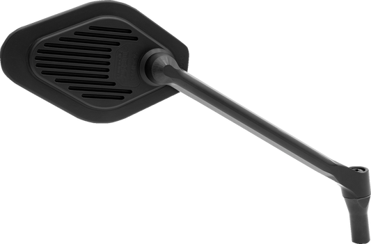 Drag Specialties M03-11-R Adjustable Diamond Black Long Stem Mirror for Motorcycles