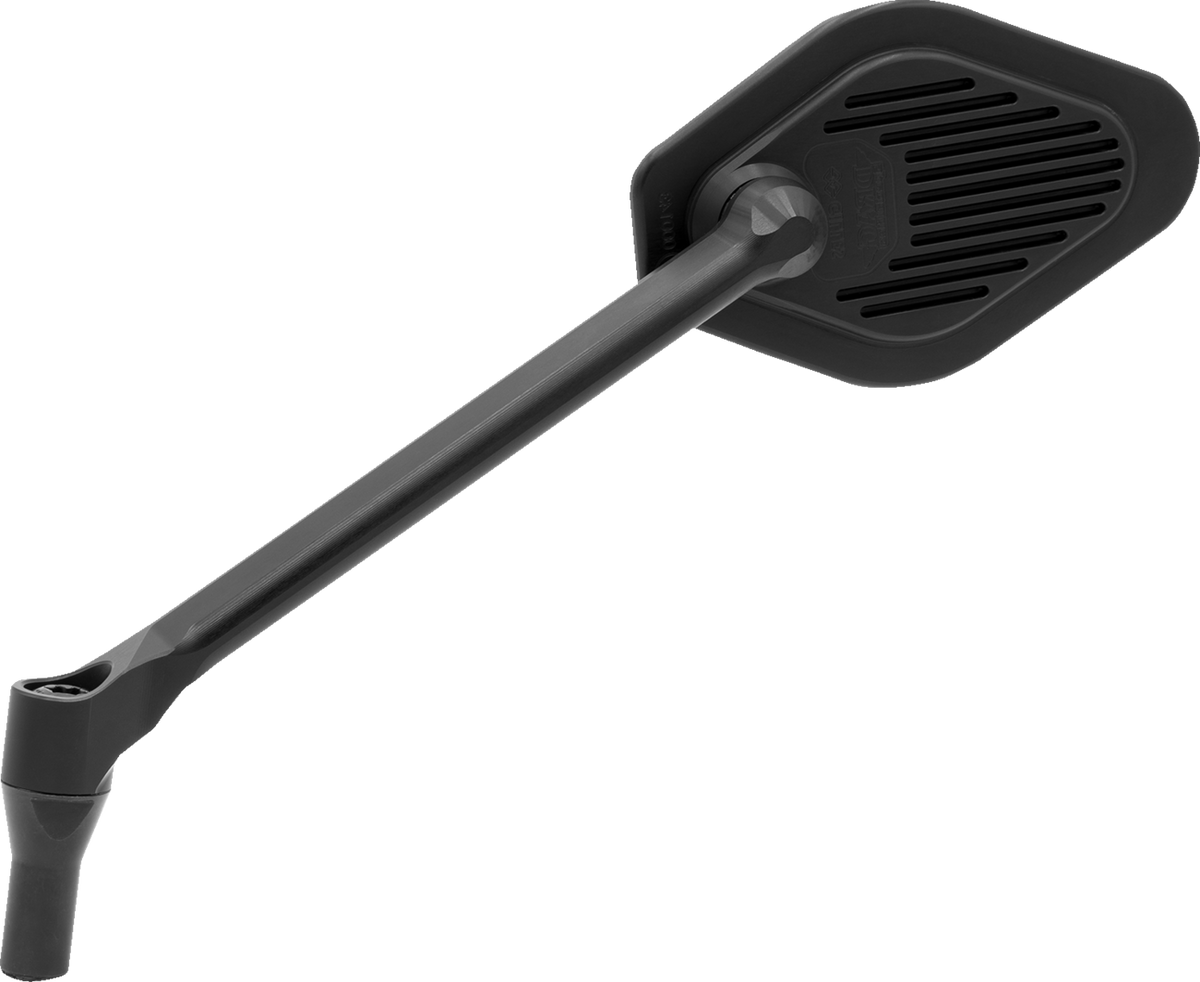 DRAG SPECIALTIES M03-11-L Adjustable Diamond Black Long Stem Mirror for Harley-Davidson