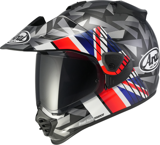 ARAI HELMETS, ARAI HELMETS XD-5 Nation UK XL Helmet - Model 0140-0587 with VAS-A Shield System and Max-Vision Shield