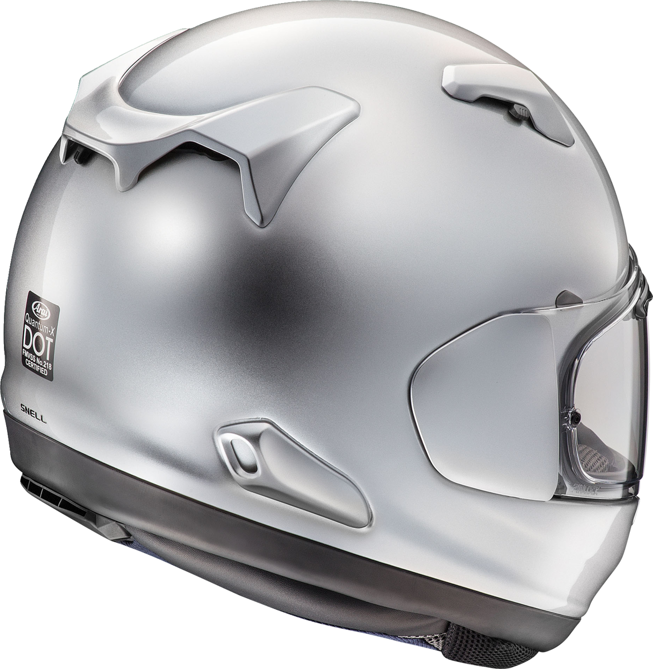ARAI HELMETS, ARAI HELMETS Quantum-X Helmet Aluminum Silver 2XL (Part Number 0101-18168)