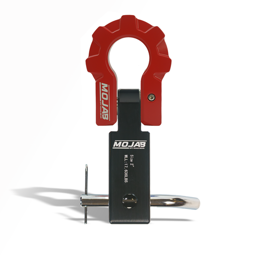 2'' Aluminum Hitch Receiver with Aluminum D-Shackle 9T-Ceramic coated (Lifetime Warranty)Expected delivery W/C May 25th