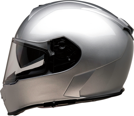 Z1R, Z1R Warrant Helmet 2XL Silver with Polycarbonate Shell and Drop-Down Sun Visor
