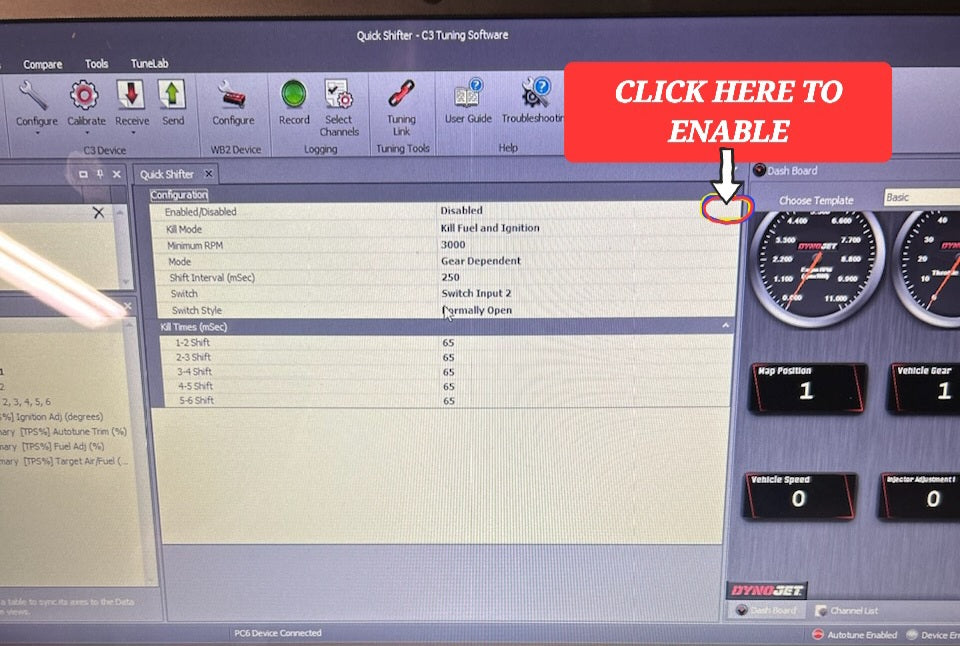 YAMAHA R3 YZF-R3 19 - 24 QUICK SHIFT FOR PCV OR PC6 BY DYNOJET