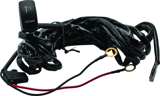 QuadBoss, QuadBoss Qb Whip Wire Harness with Carling-Style Rocker Switch for LED Lighted Whips