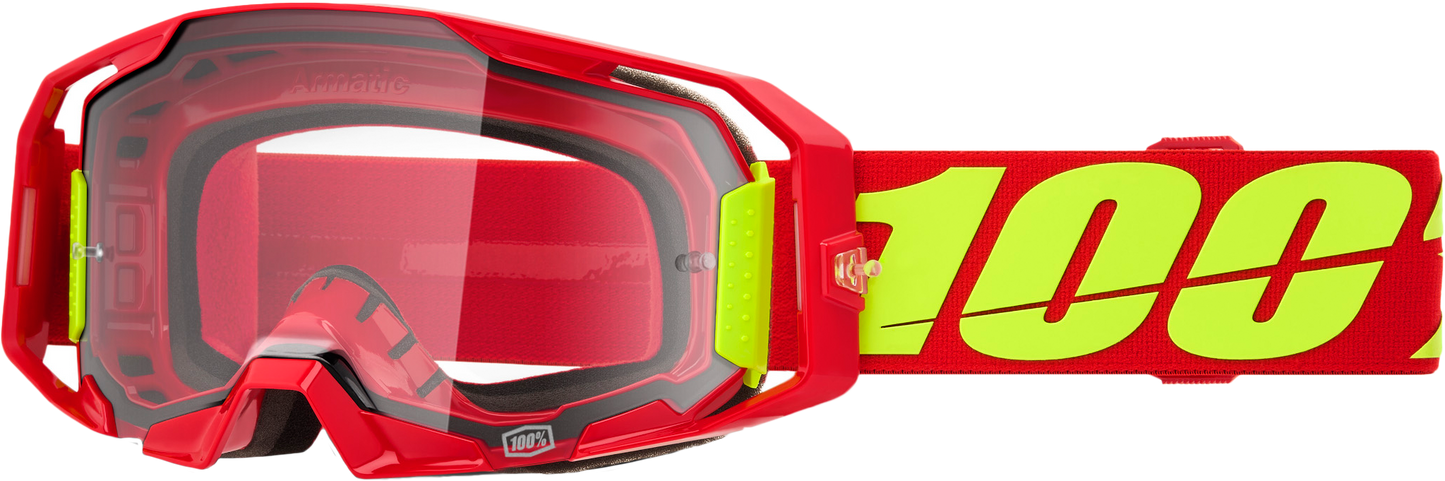 Armatic Goggle Red Clear Lens
