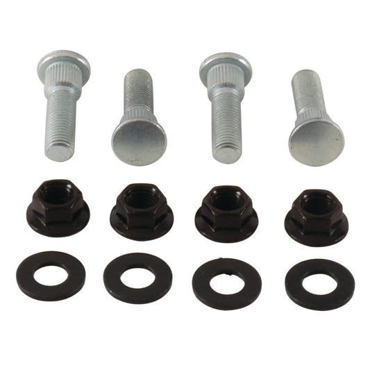 QuadBoss, QuadBoss 04-06 Yamaha YFM350R Raptor Front Wheel Stud and Nut Kit (Part #608237)