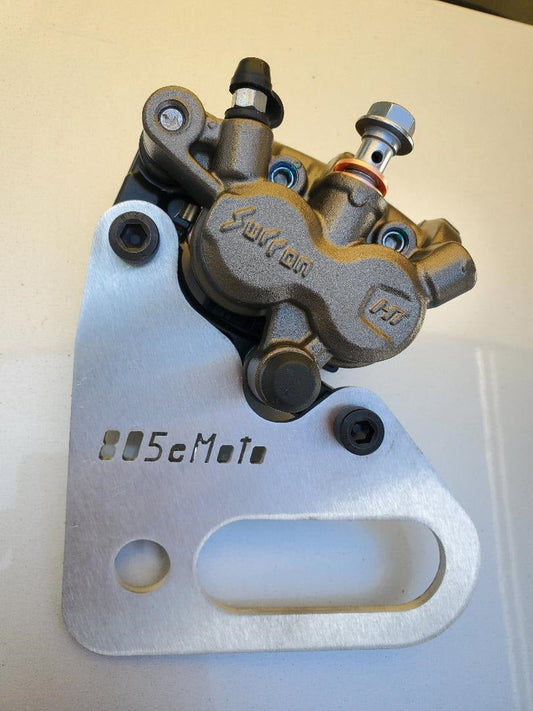 Custom Surron Ultra Bee Bracket for 203mm, 220mm, or 240mm rotor including modified front UB bracket