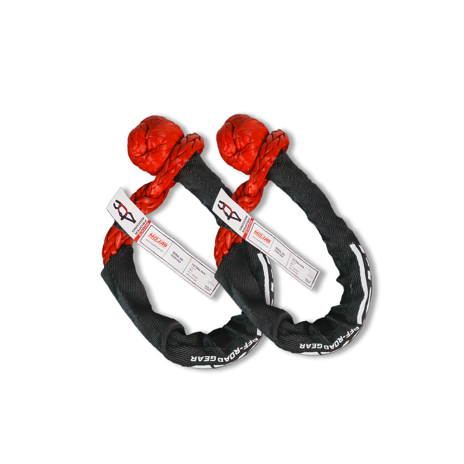 Soft Shackle 1/2'' x 24” with sleeve and bag (Set of 2 Shackles) (Life ...