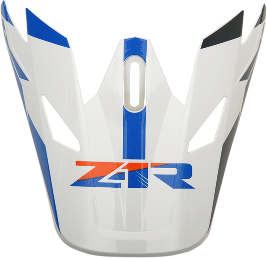 Z1R, Z1R Rise Visor Kit - Orange/Blue by Z1R Part 0132-1085