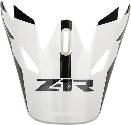 Z1R, Z1R Rise Visor Kit - White/Black by Z1R, Part 0132-1088