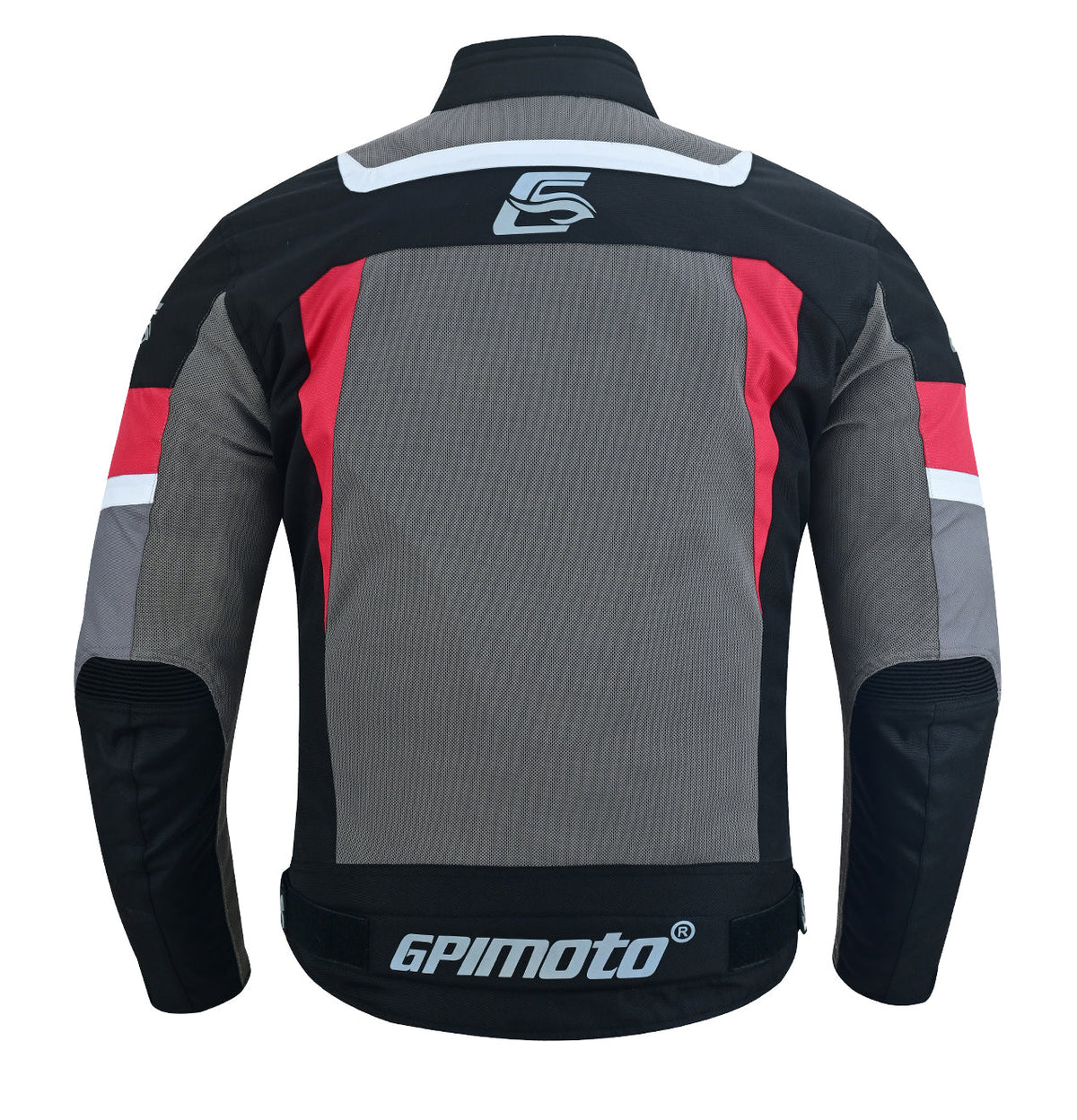 Men’s High Premium Quality Summer 4 Pockets Waterproof Motorcycle Black/Red/Grey Jacket-