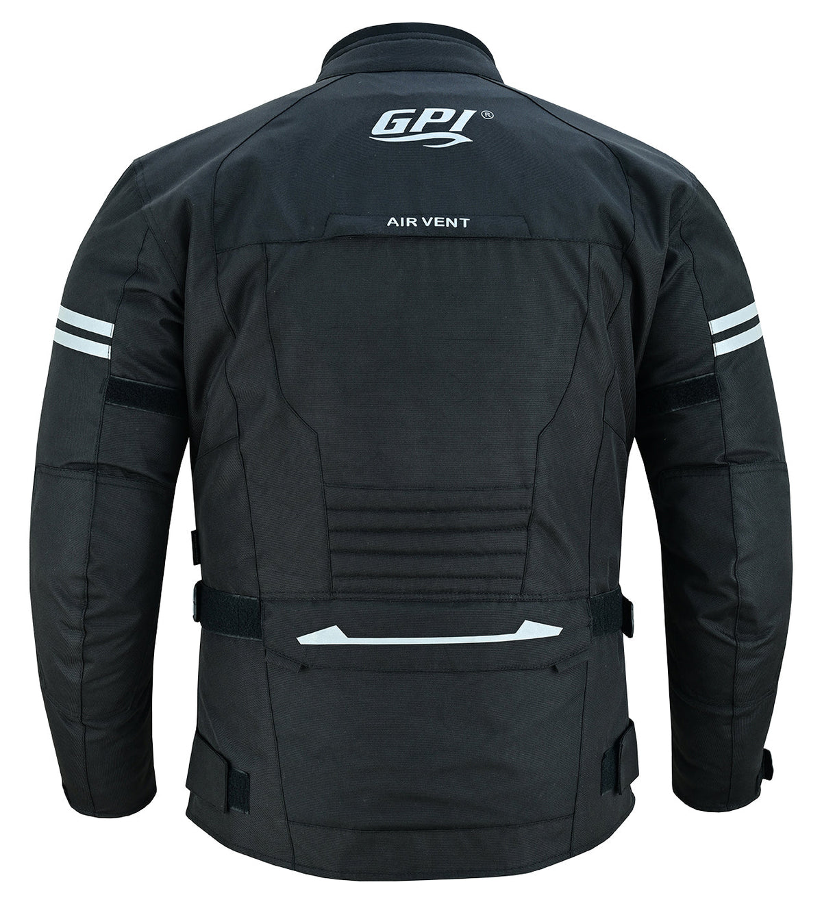 Men’s All-Season High Premium Quality Waterproof Motorcycle Jacket with Removable Armor – Full Black