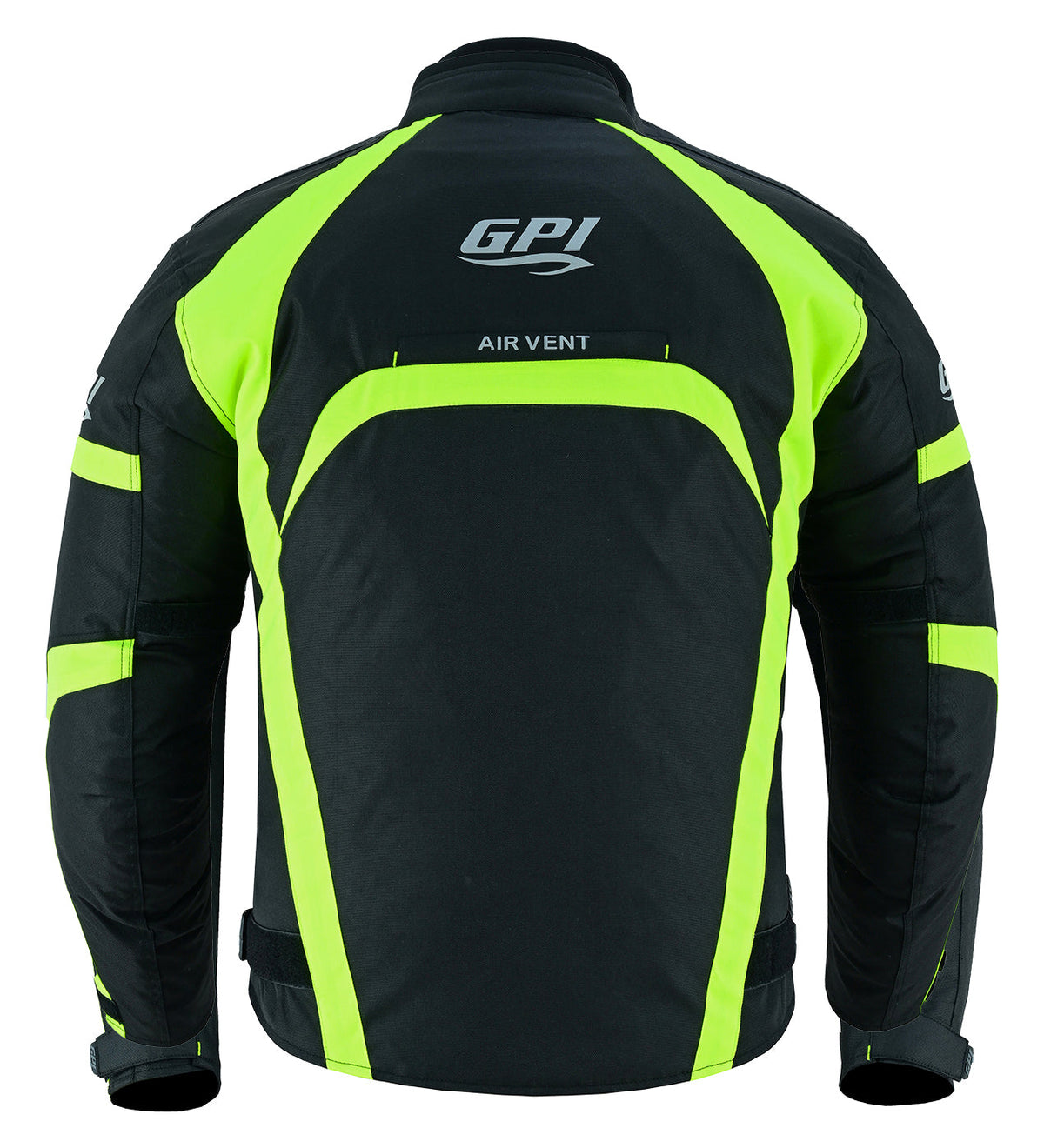 Men’s All-Season 4 Pockets Waterproof High Premium Quality Motorcycle Jacket – Fluorescent/Black-