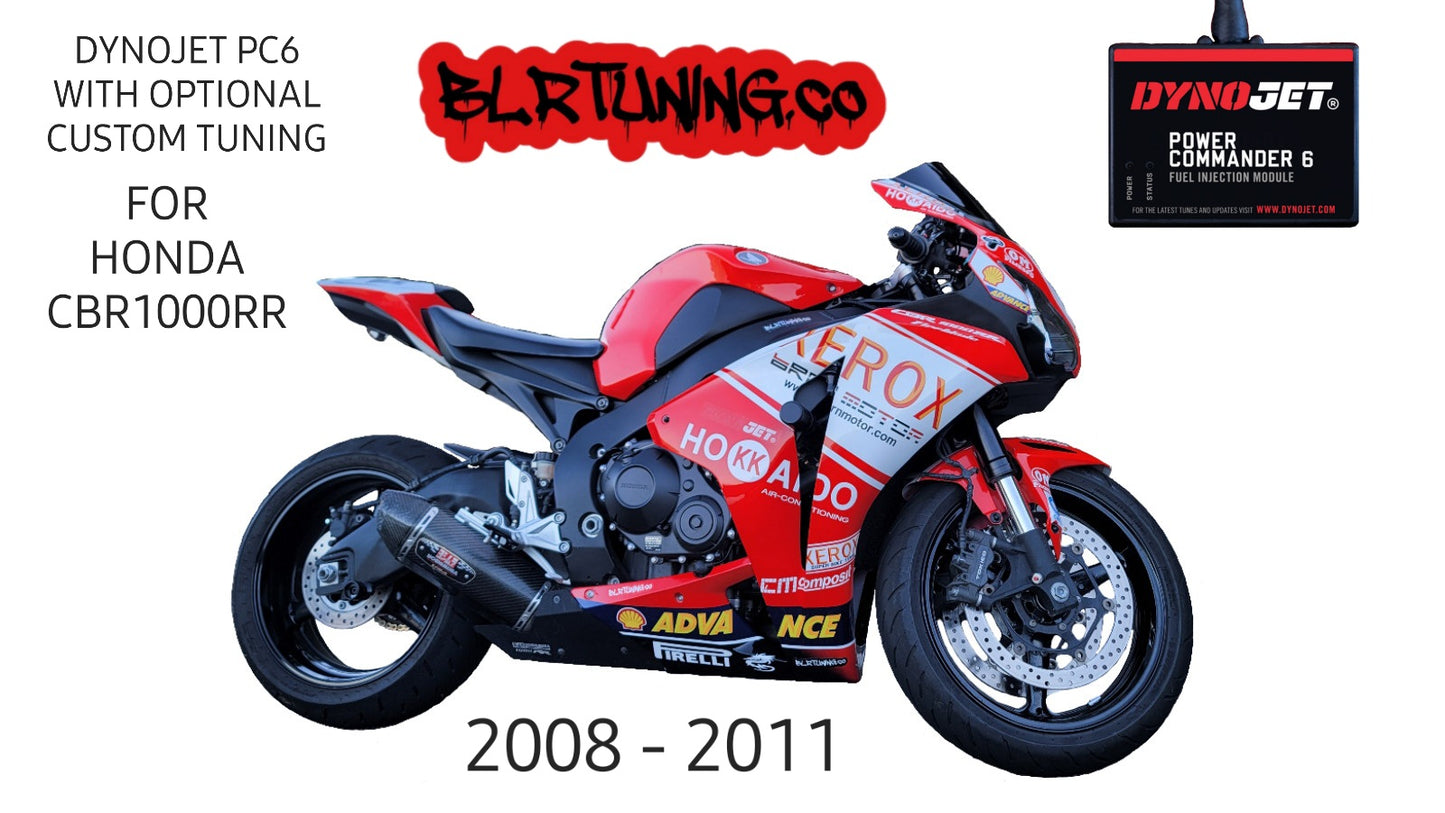 HONDA CBR1000RR CBR 1000 RR 2008 - 2011 PC6 BY DYNOJET WITH OPTIONAL CUSTOM TUNING BY BLR TUNING