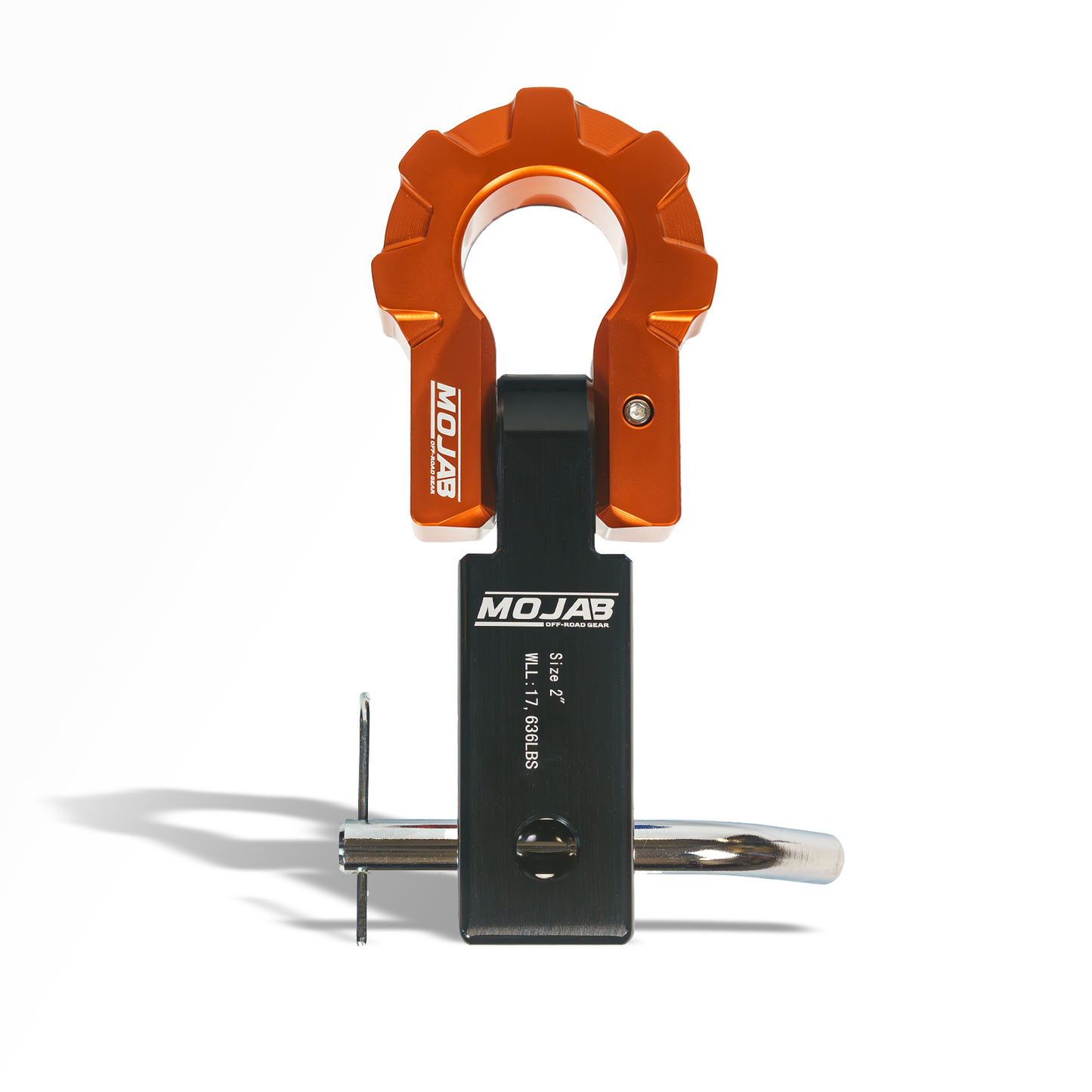 2'' Aluminum Hitch Receiver with Aluminum D-Shackle 9T (Lifetime Warranty)