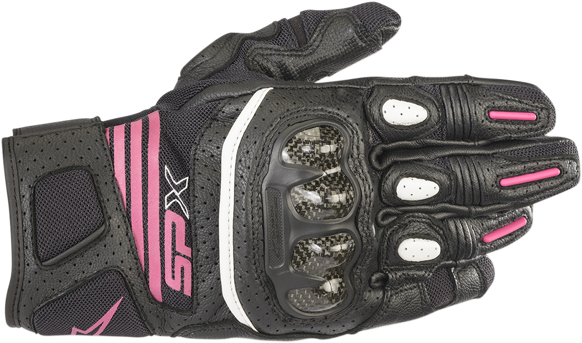 IN STOCK ALPINESTARS Women Stella SPX AC V2 Gloves - Black/Fuchsia - Large 3517319-1039-L
