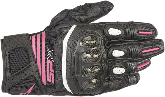 IN STOCK ALPINESTARS Women Stella SPX AC V2 Gloves - Black/Fuchsia - Large 3517319-1039-L