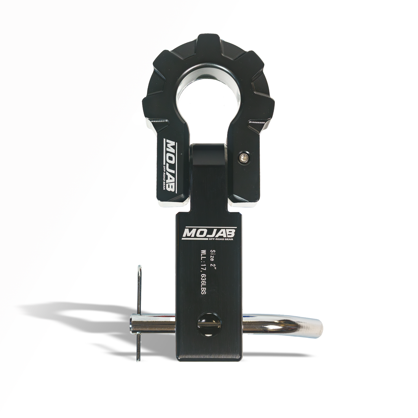 2'' Aluminum Hitch Receiver with Aluminum D-Shackle 9T (Lifetime Warranty)