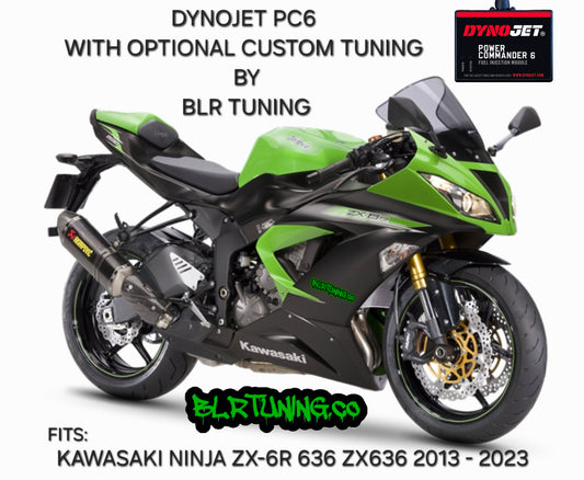 KAWASAKI NINJA ZX-6R 636 ZX636 2013 - 2023 PC6 BY DYNOJET WITH OPTIONAL CUSTOM TUNING BY BLR TUNING