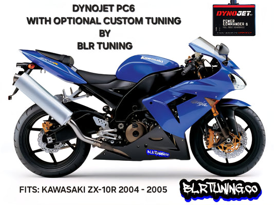 KAWASAKI NINJA ZX-10R ZX1000 2004 - 2005 PC6 BY DYNOJET WITH OPTIONAL CUSTOM TUNING BY BLR TUNING