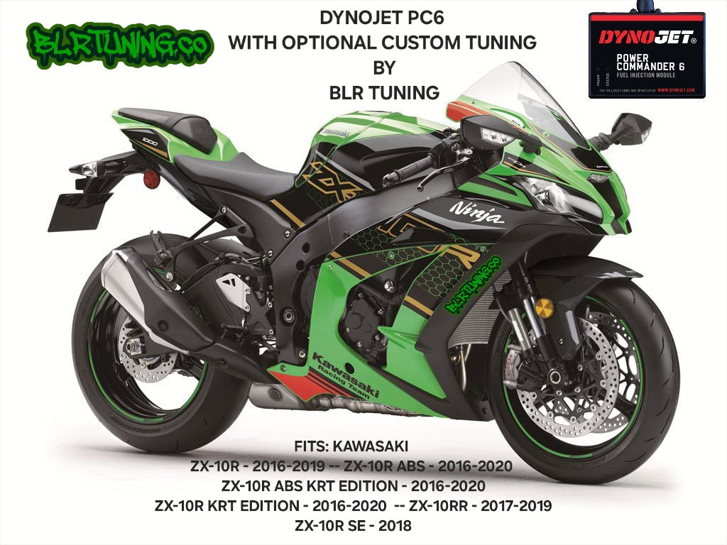 KAWASAKI NINJA ZX-10R ZX1000 ABS ZX-10RR KRT SE 2016 - 2020 PC6 BY DYNOJET WITH OPTIONAL CUSTOM TUNING BY BLR TUNING
