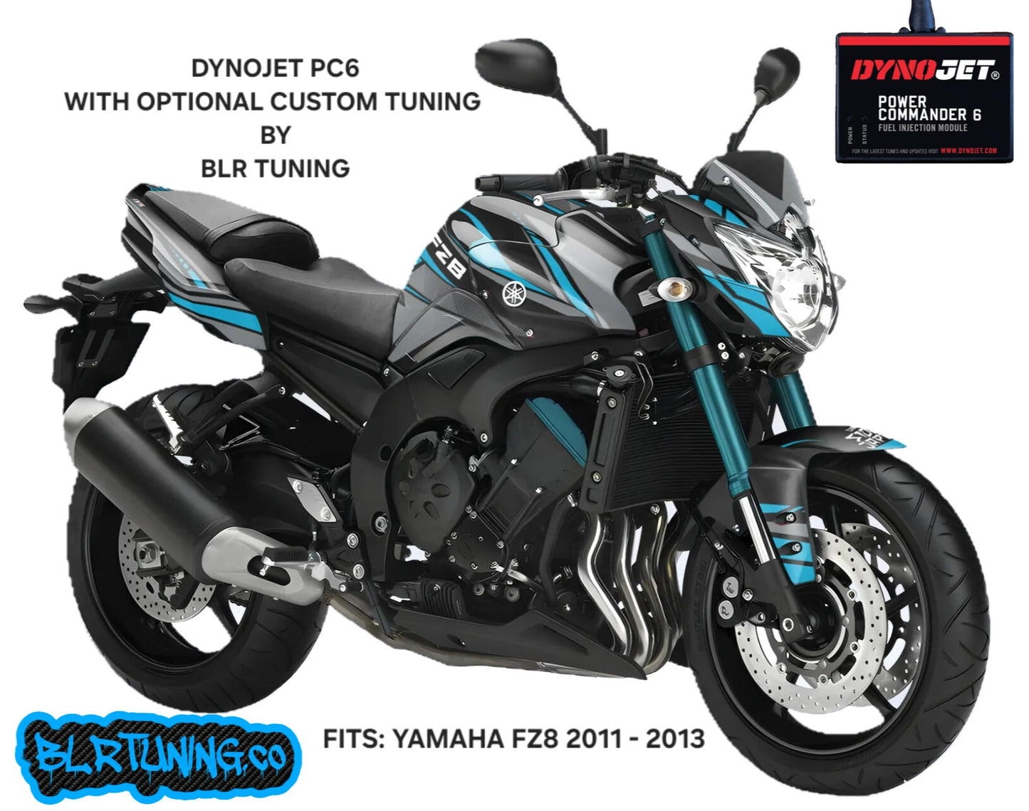 YAMAHA FZ8 2011 - 2013 PC6 BY DYNOJET WITH OPTIONAL CUSTOM TUNING BY BLR TUNING