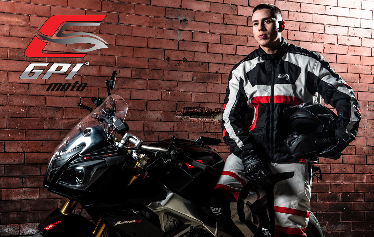 Men’s All-Season High Premium Quality Waterproof Motorcycle Jacket with 4 Pockets – Black/Beach/Red-