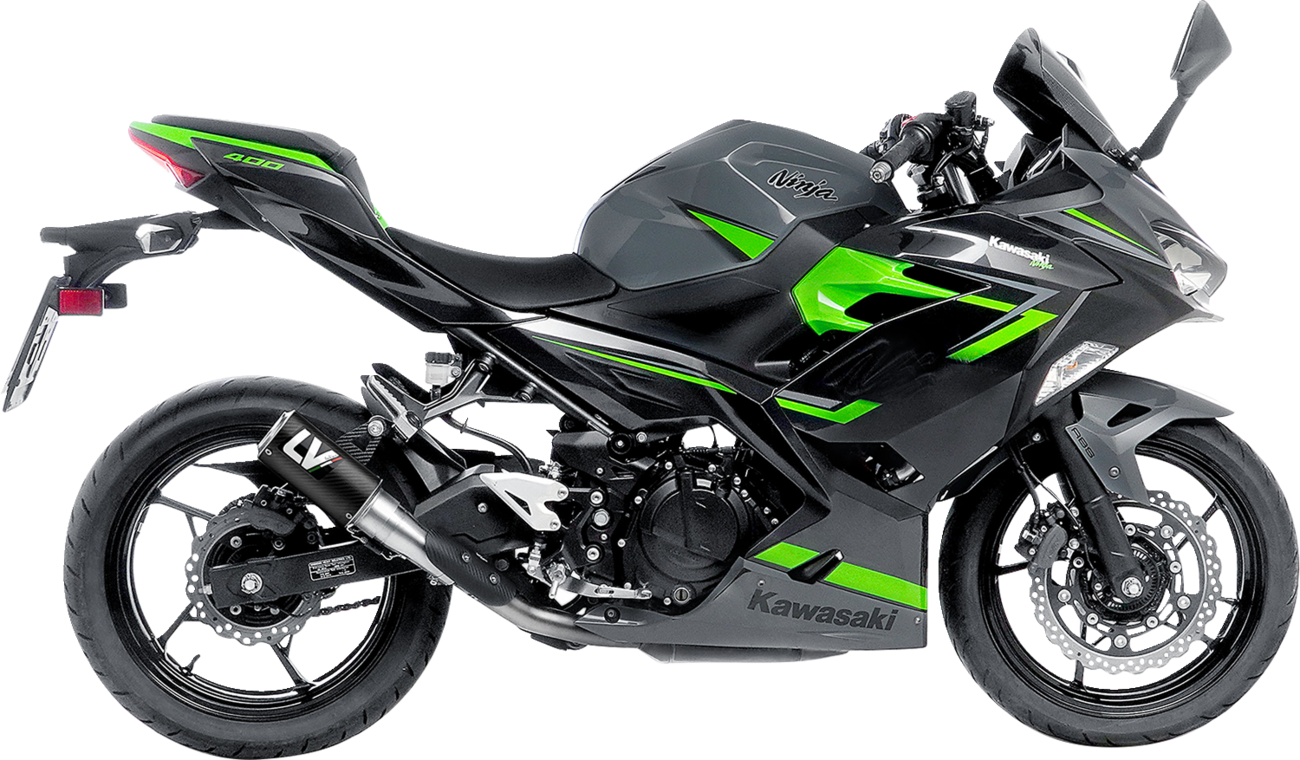 IN STOCK LEOVINCE LV Corsa Muffler - Carbon Fiber  Ninja 400/500 2018-2024-2025 15400CU 1811-4304