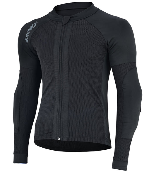 Men's Mesh Black Motorcycle Shirt | CE Level 2 Certified Protection-