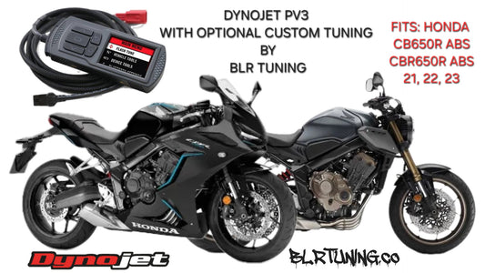 HONDA CB650R ABS AND CBR650R ABS 2021 - 2023 DYNOJET PV3 WITH OPTIONAL CUSTOM TUNING BY BLR TUNING