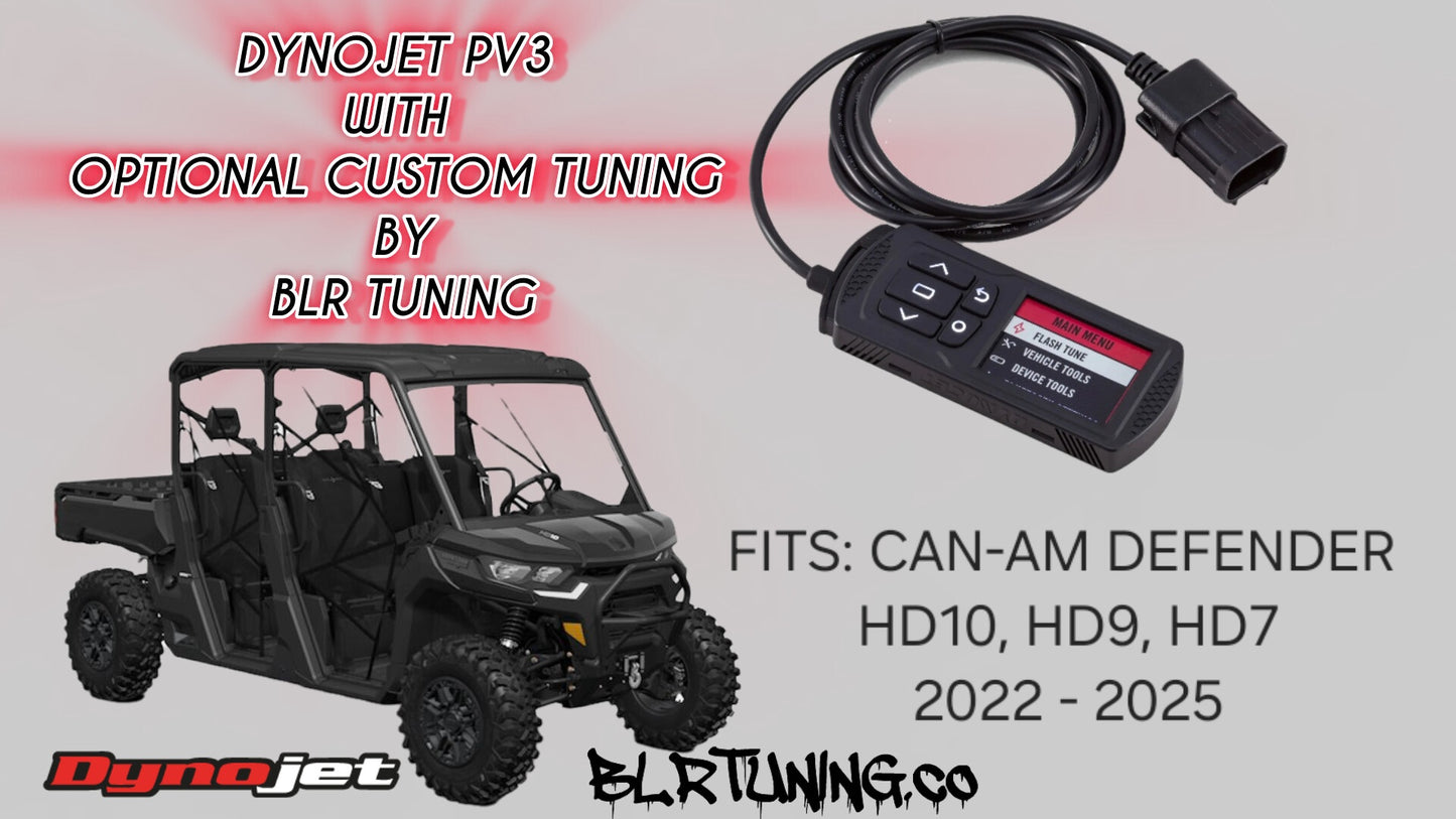 CAN-AM DEFENDER HD10 - HD9 - HD7 - 2022 - 2025 DYNOJET PV3 WITH OPTIONAL CUSTOM TUNING BY BLR TUNING
