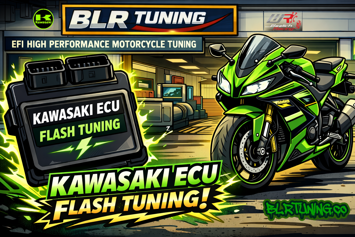 KAWASAKI ECU FLASH TUNING
