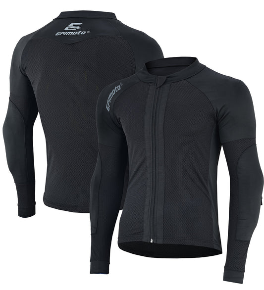 Men's Mesh Black Motorcycle Shirt | CE Level 2 Certified Protection-
