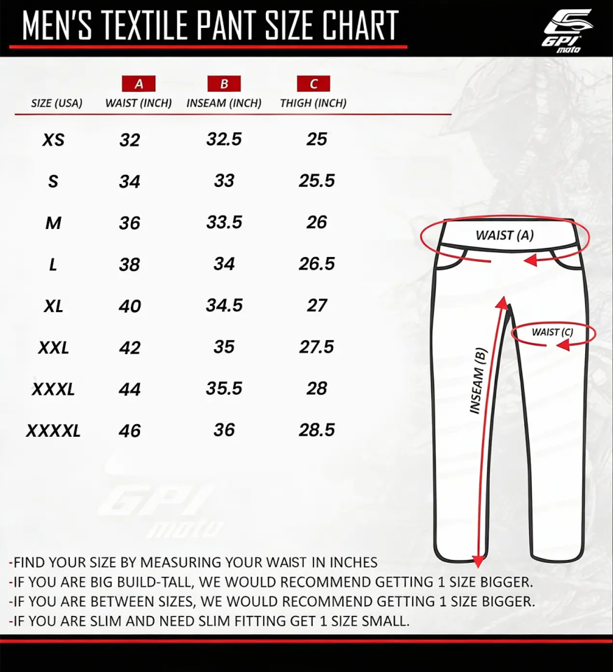 High Premium Quality Adjustable Waterproof Motorcycle Pants – Full Black-