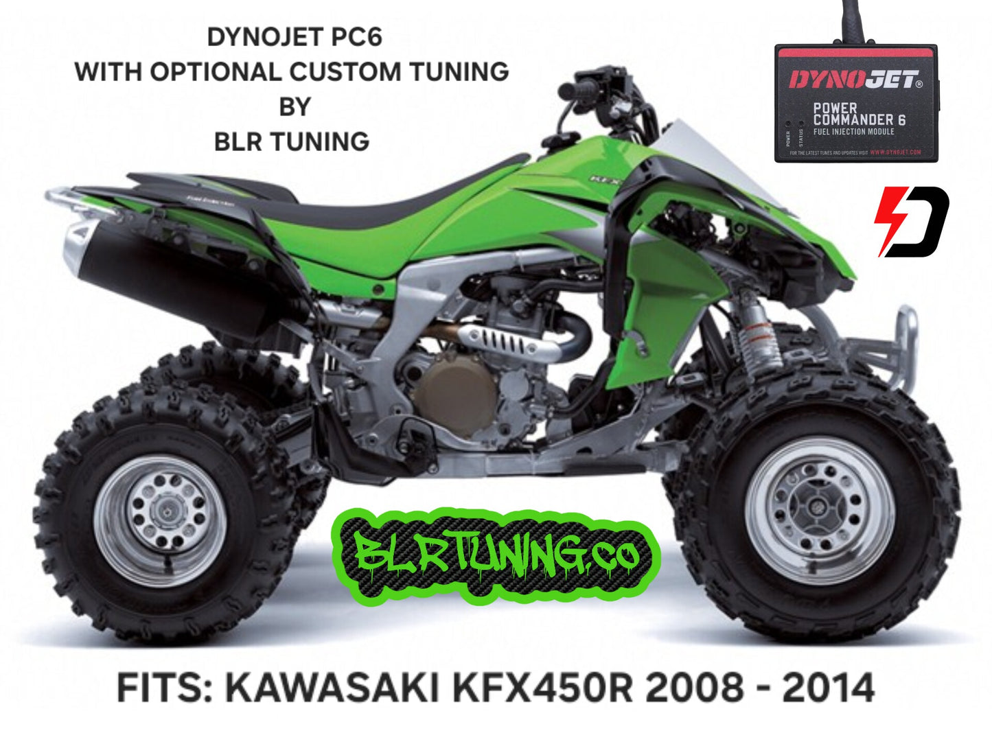 KAWASAKI KFX450R 2008 - 2014 DYNOJET PC6 WITH OPTIONAL CUSTOM TUNING BY BLR TUNING