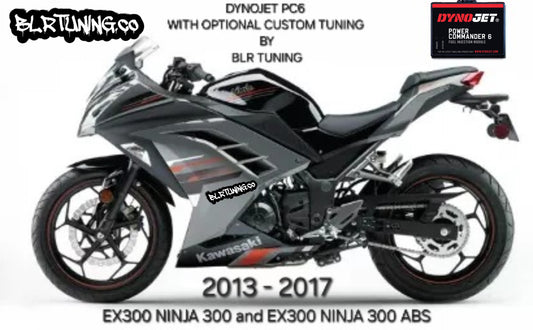 KAWASAKI NINJA 300 EX300 - EX300ABS 2013 - 2017 PC6 BY DYNOJET WITH OPTIONAL CUSTOM TUNING BY BLR TUNING