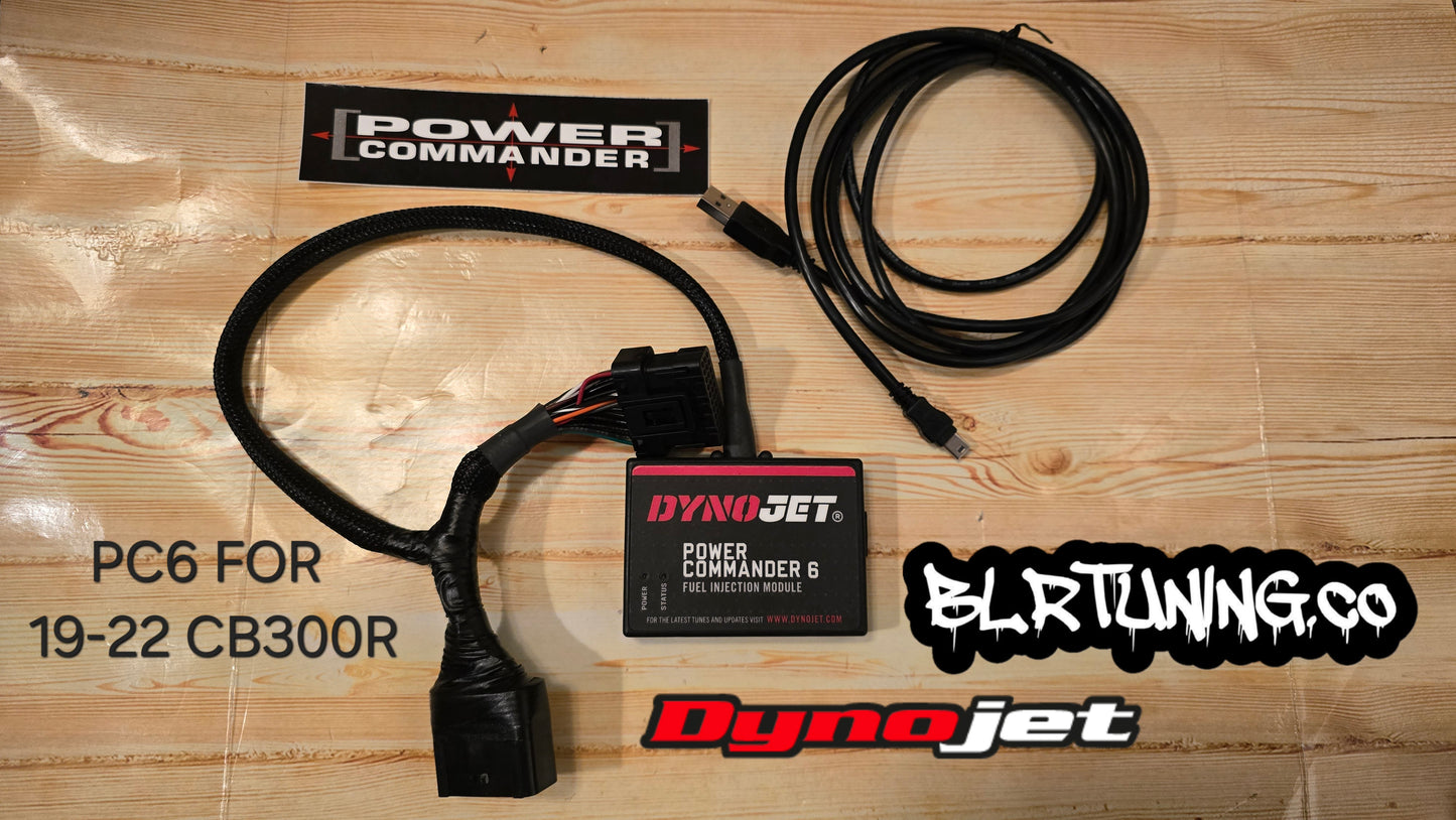 HONDA CB300R AND CB300R ABS 2019 - 2022 CBR300R 2022 PC6 BY DYNOJET WITH OPTIONAL CUSTOM TUNING BY BLR TUNING