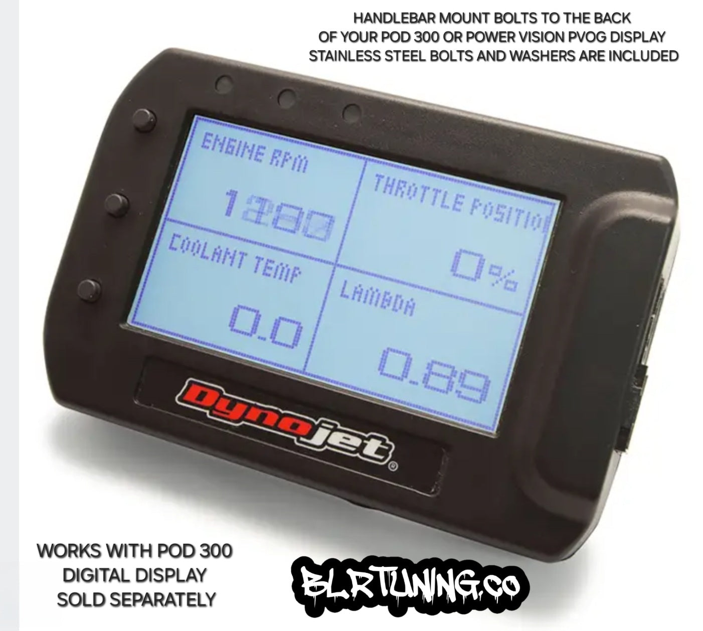 DYNOJET HANDLEBAR MOUNT KIT FOR POD 300 AND ORIGINAL POWER VISION PVOG