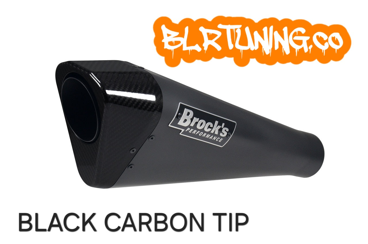 KAWASAKI ZH2 20 - 25 BROCKS PERFORMANCE FULL SYSTEM PENTA-CARBON BLACK CERAMIC COATED EXHAUST