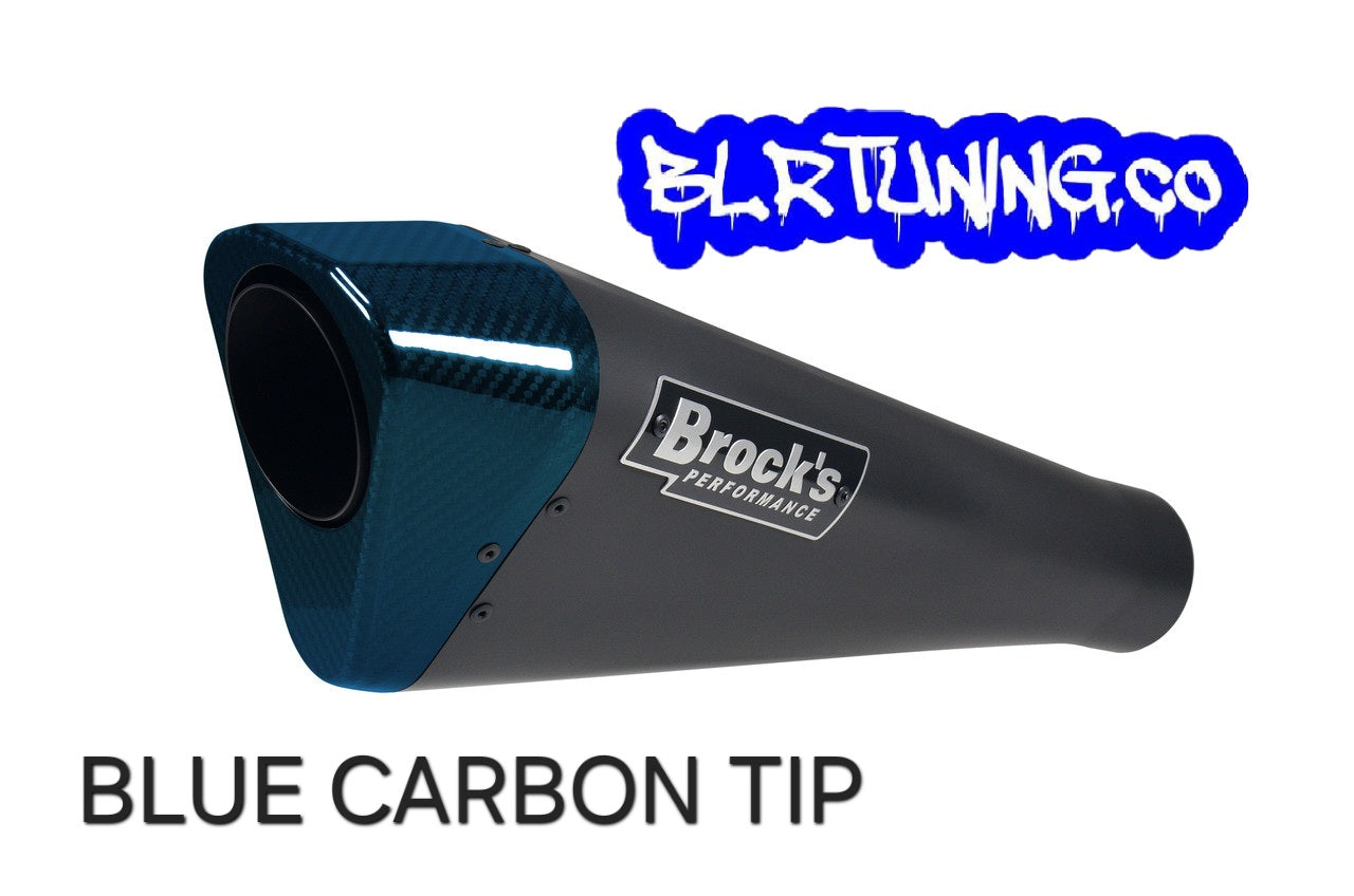 KAWASAKI ZH2 20 - 25 BROCKS PERFORMANCE FULL SYSTEM PENTA-CARBON BLACK CERAMIC COATED EXHAUST