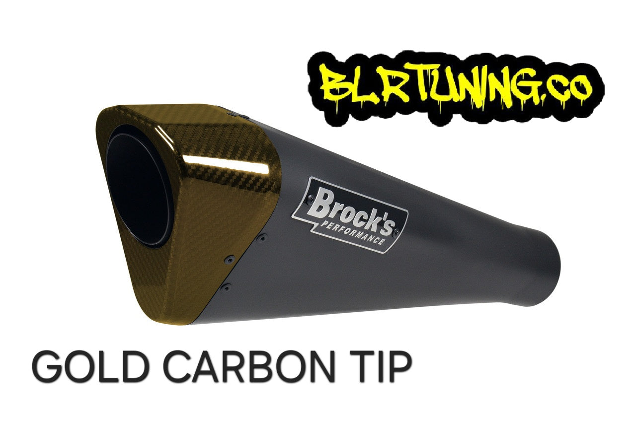 KAWASAKI ZH2 20 - 25 BROCKS PERFORMANCE FULL SYSTEM PENTA-CARBON BLACK CERAMIC COATED EXHAUST