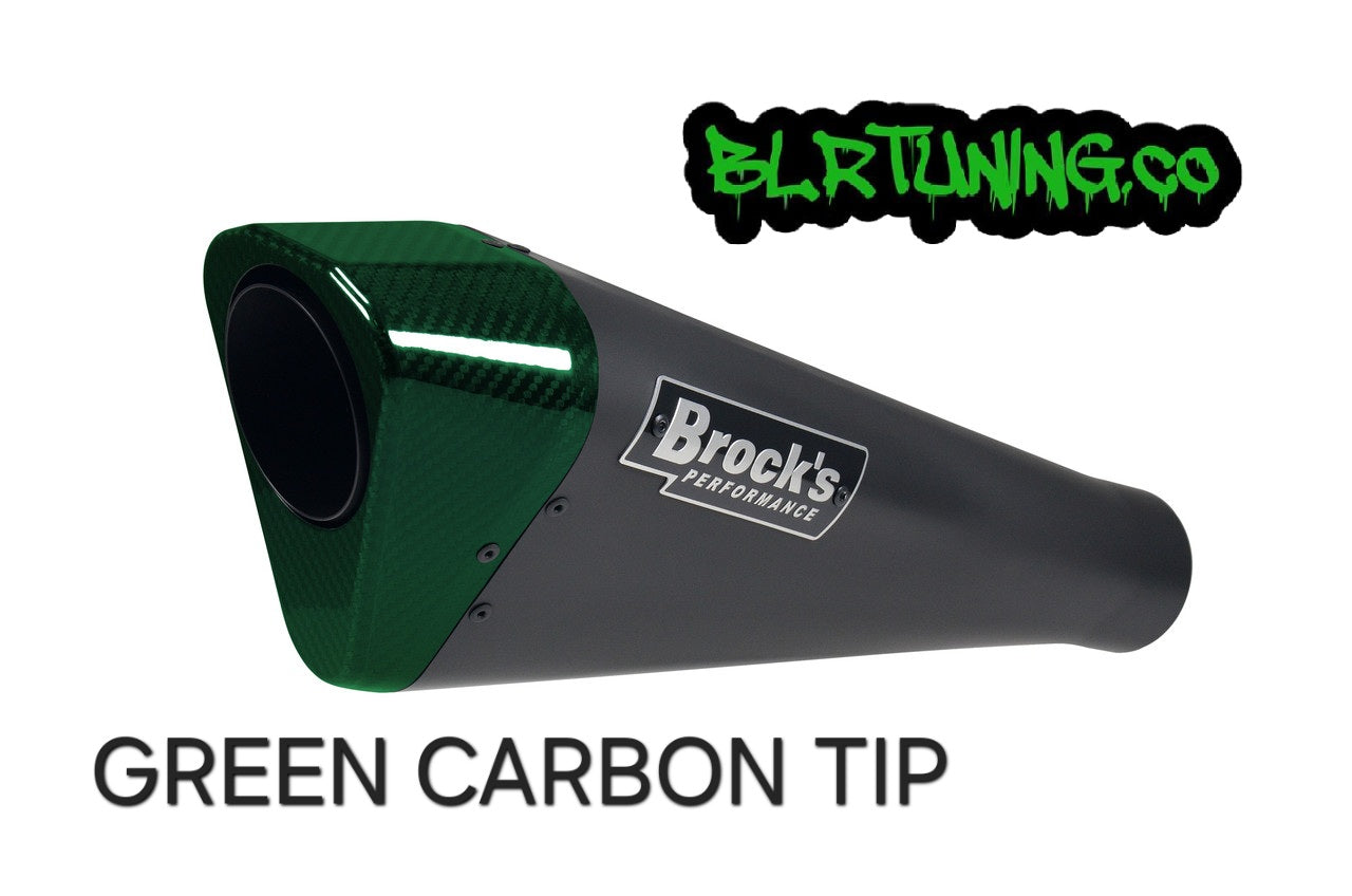 KAWASAKI ZH2 20 - 25 BROCKS PERFORMANCE FULL SYSTEM PENTA-CARBON BLACK CERAMIC COATED EXHAUST