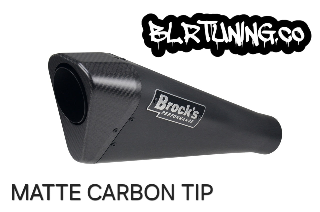 KAWASAKI ZH2 20 - 25 BROCKS PERFORMANCE FULL SYSTEM PENTA-CARBON BLACK CERAMIC COATED EXHAUST