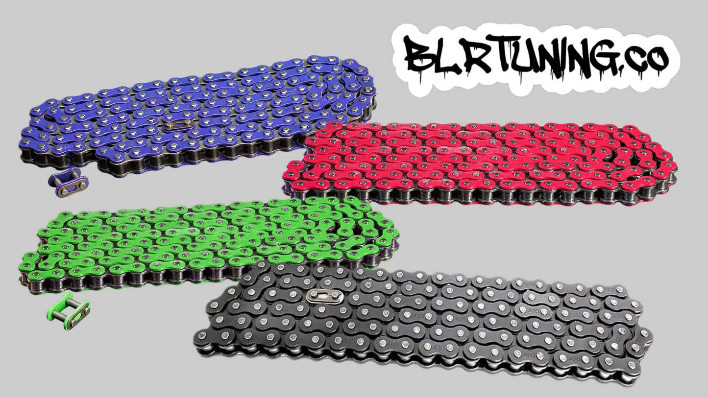 420 Motorcycle Chain Fits Small Bore Motorcycles - Electric Dirt Bikes - ATVs - and Dirt Bikes