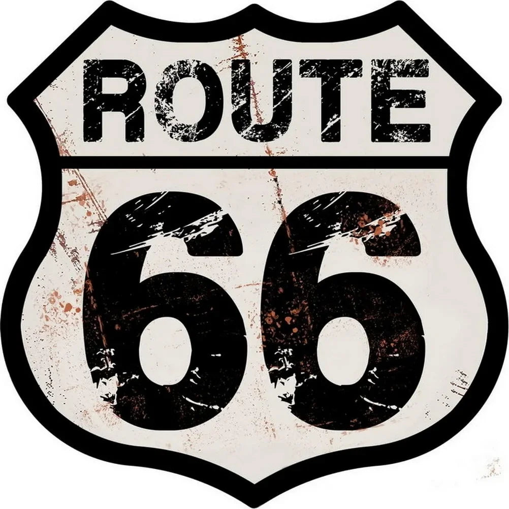 Route 66 American Dreams Shield Metal Tin Signs Posters