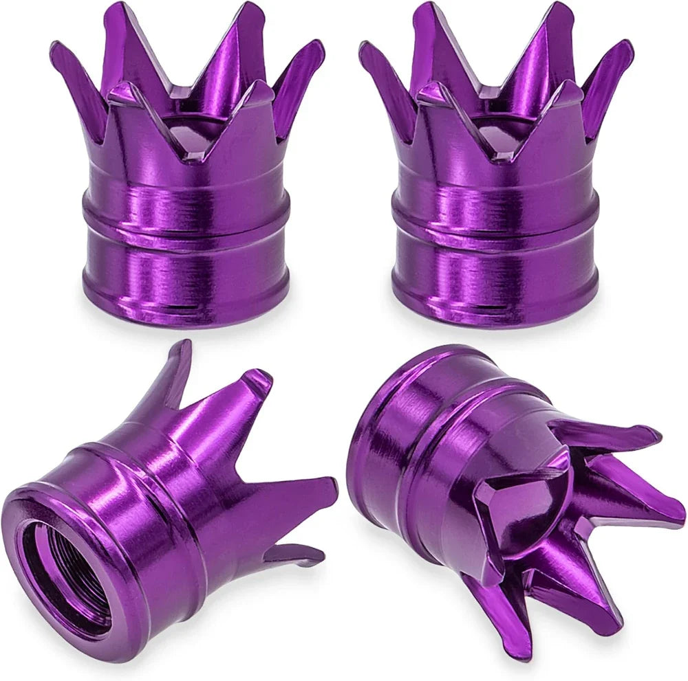 4PCS Crown Valve Stem Caps