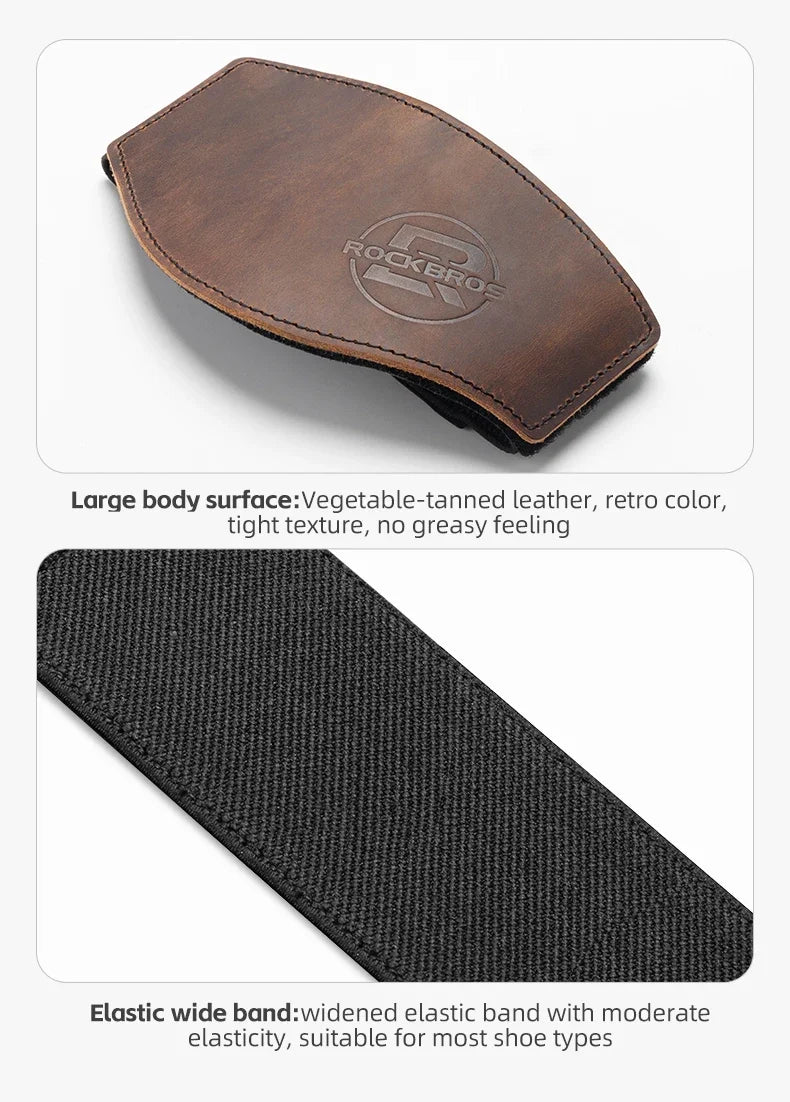 ROCKBROS Motorcycle Shift Lever Shoe Cover Non-slip And Wear Resistant Leather Motorcycle Shoes Protection Gear Shift Pad