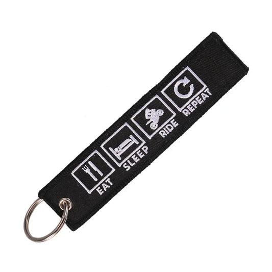Eat Sleep Ride Repeat - Motorcycle Keychain